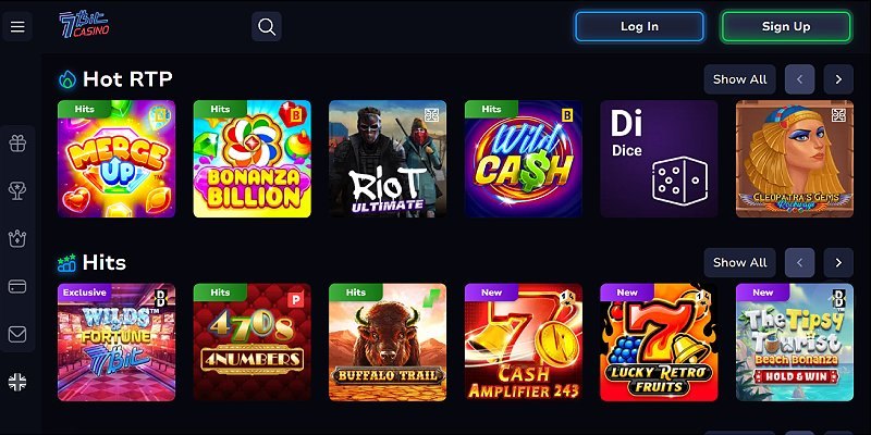 7Bit casino lobby