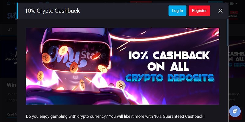 MyStake welcome bonus