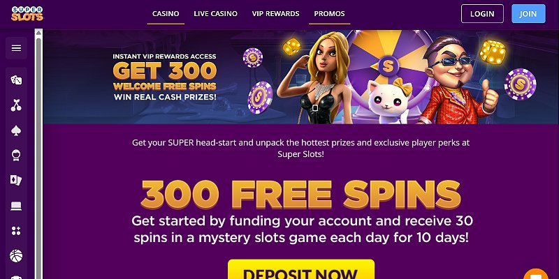 Super Slots welcome bonus